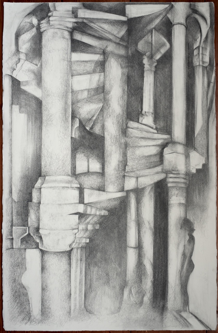 Escalier, mine graphite - 2018 Escalier, mine graphite - 2018