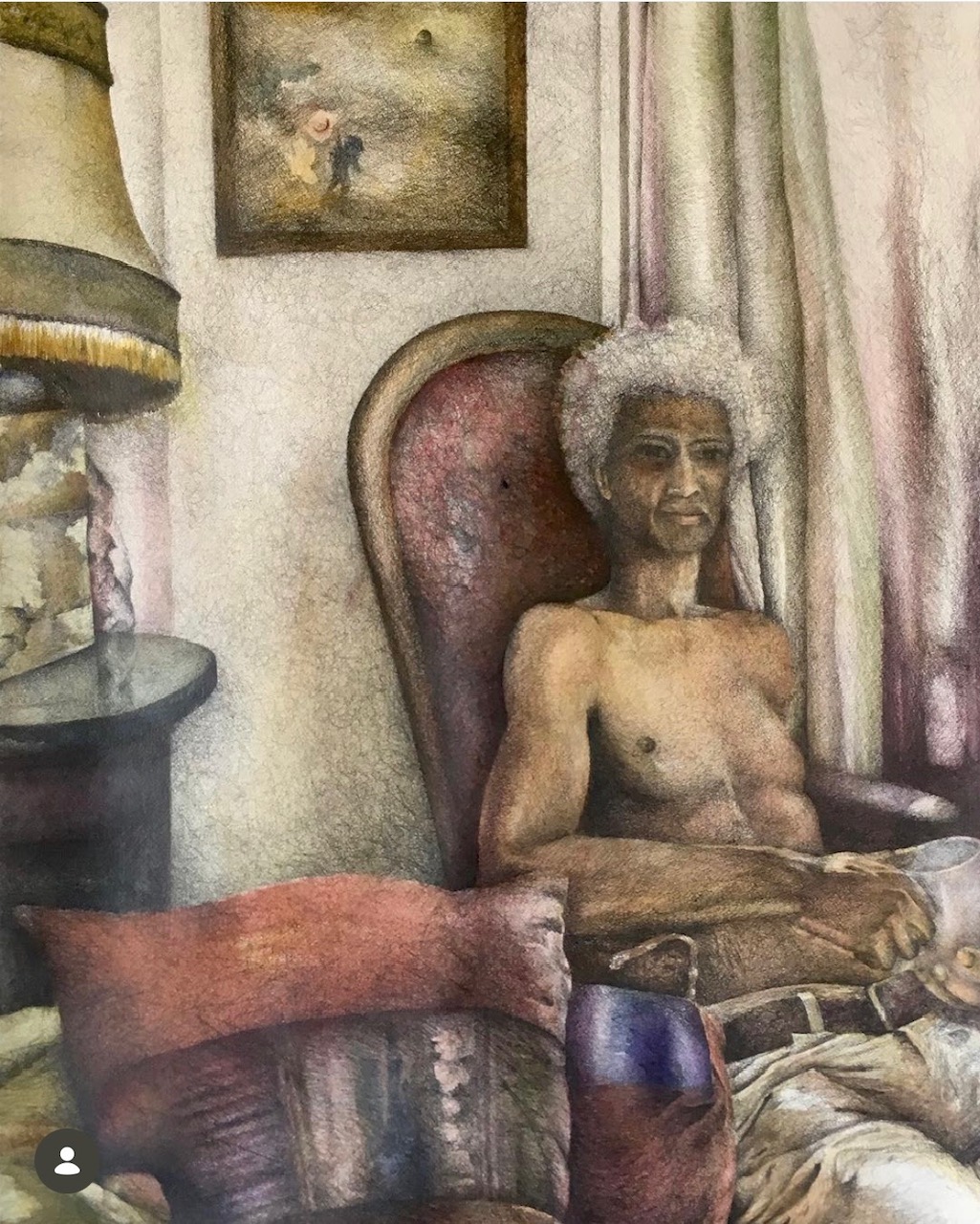 Le marquis roturier, mine graphite sur aquarelle -2018 Le marquis roturier, mine graphite sur aquarelle -2018