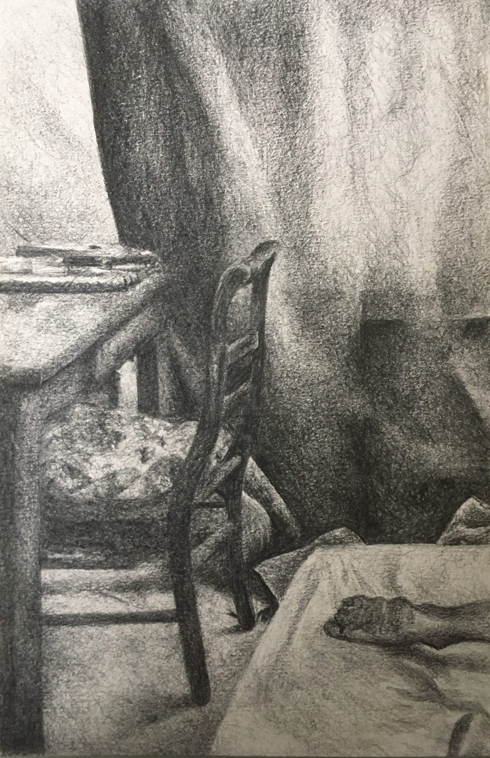 Coin de chambre, mine graphite - 2018 Coin de chambre, mine graphite - 2018