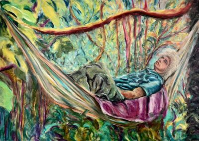 Patrice, dans les bras de Dame Nature, huile - 2026
