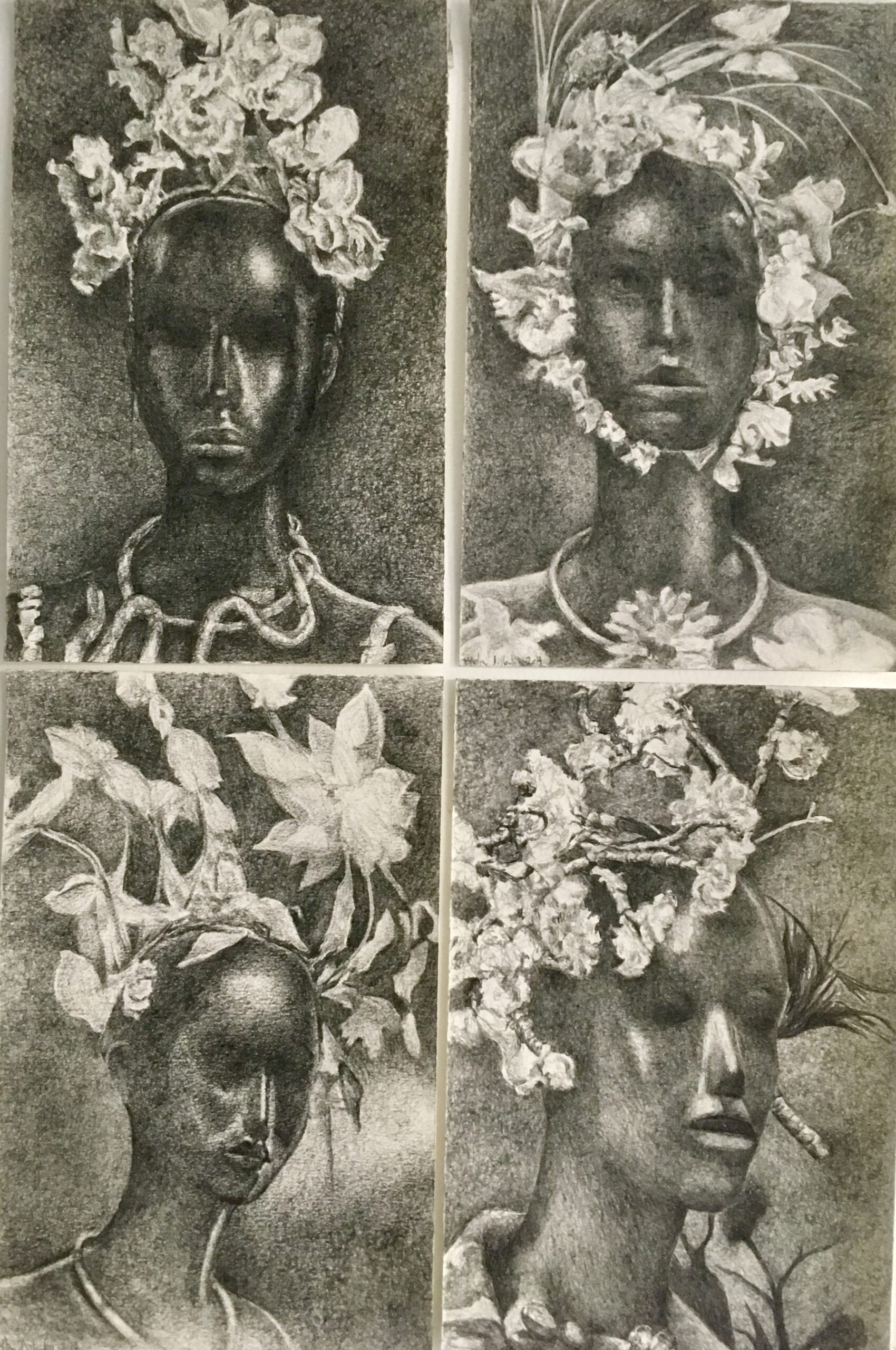 Mythologie, les 4 saisons, mine graphite - 2019 Mythologie, les 4 saisons, mine graphite - 2019
